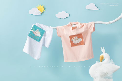 童装创意摄影 儿童服饰静物创意拍摄 t恤裤子产品摄影